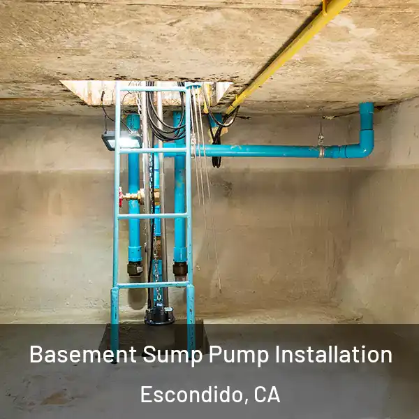  Basement Sump Pump Installation Escondido, CA