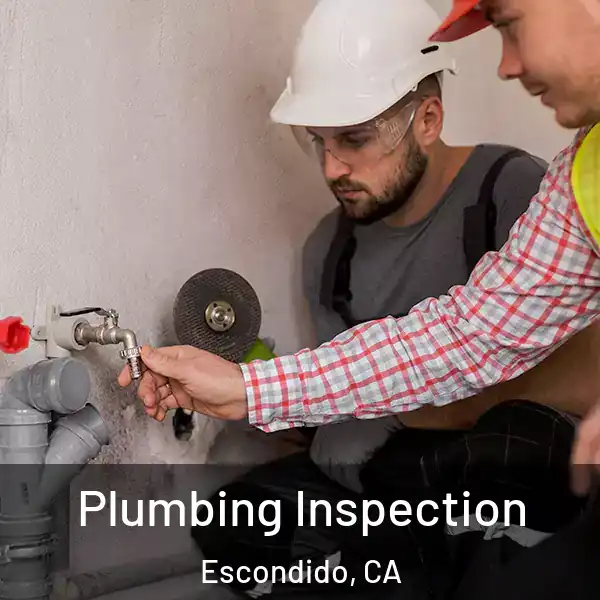  Plumbing Inspection Escondido, CA